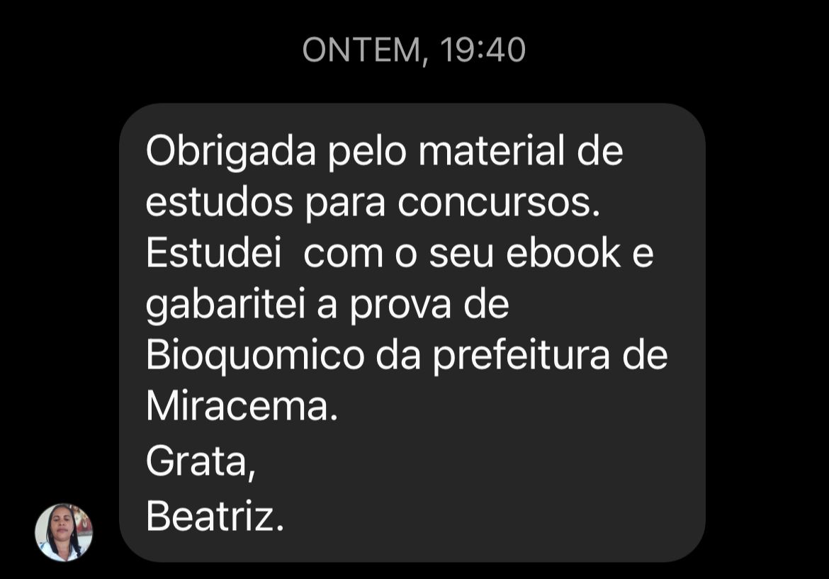 Depoimento de aluno