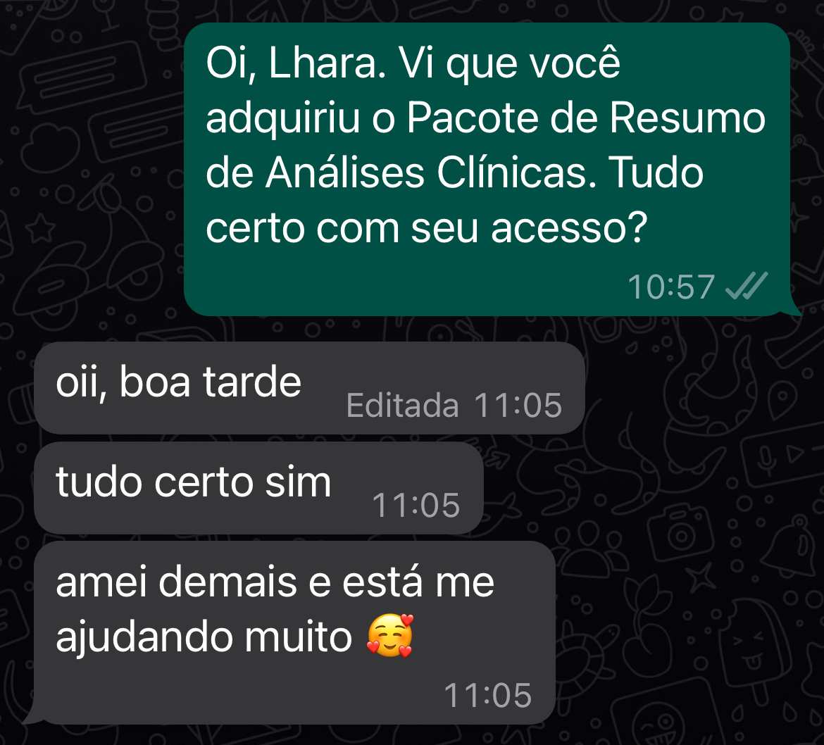 Depoimento de aluno