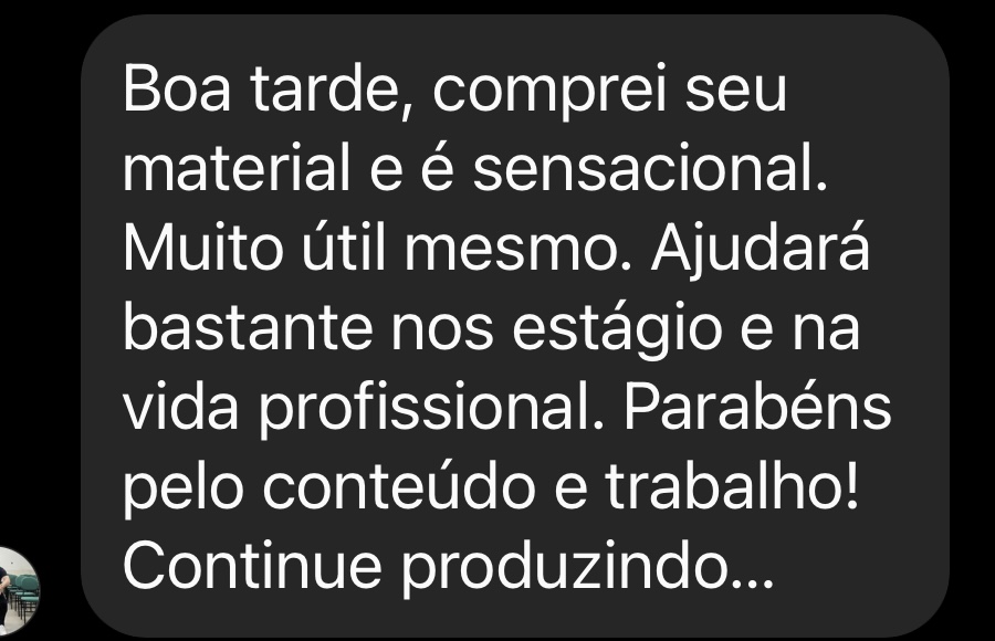Depoimento de aluno