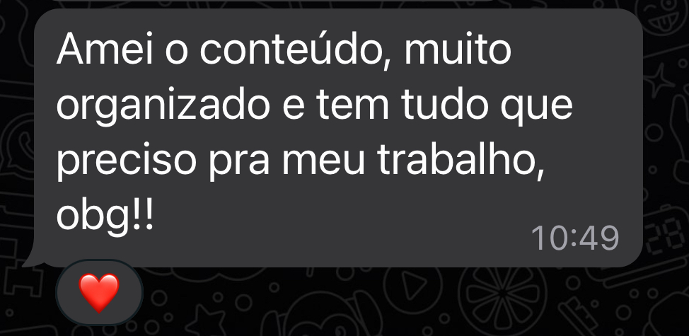 Depoimento de aluno