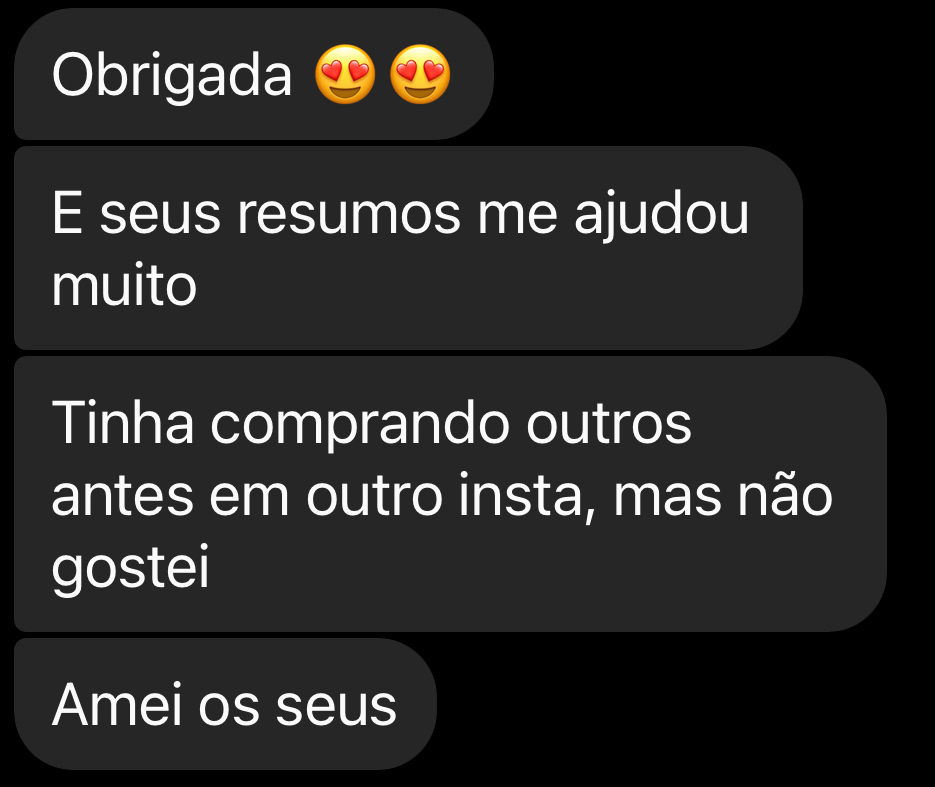 Depoimento de aluno