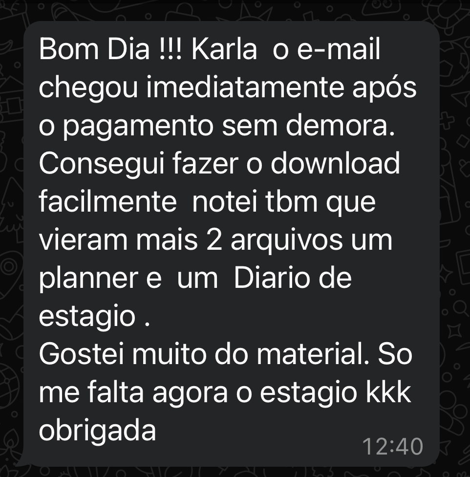 Depoimento de aluno
