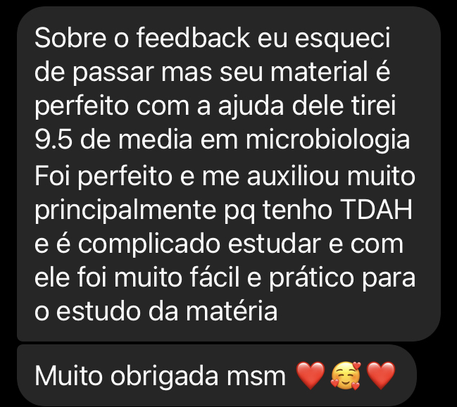 Depoimento de aluno
